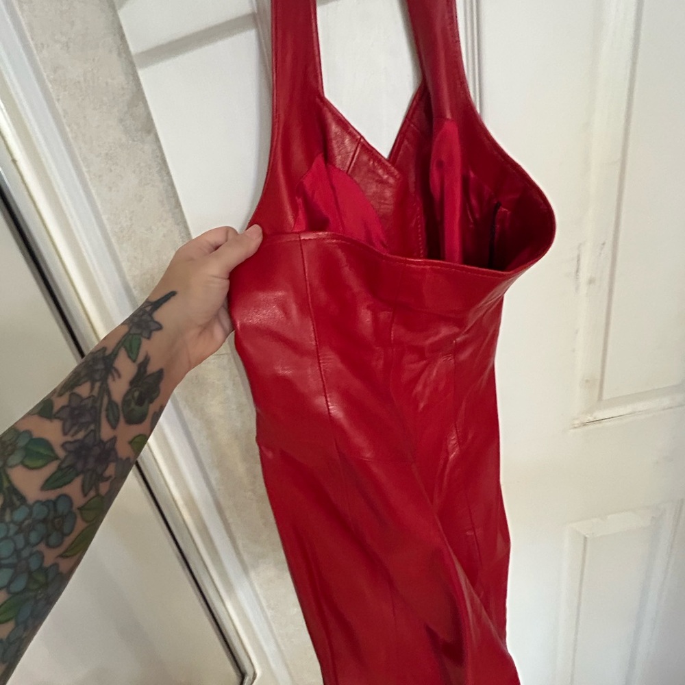 Vakko Red Mini Dress